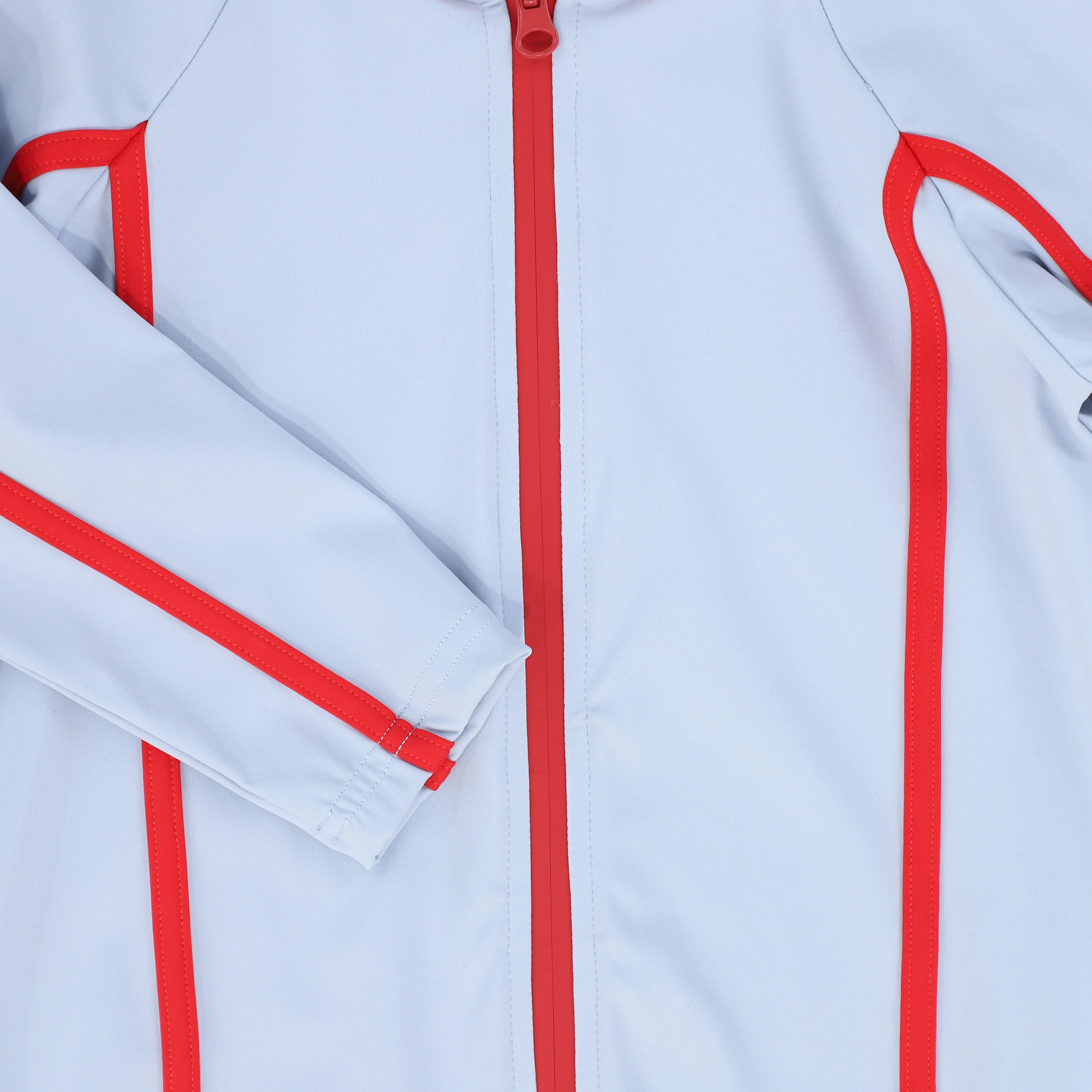 WATER CLUB LIGHT BLUE CONTRAST HALF ZIP LS SWIMSUIT - Image 3