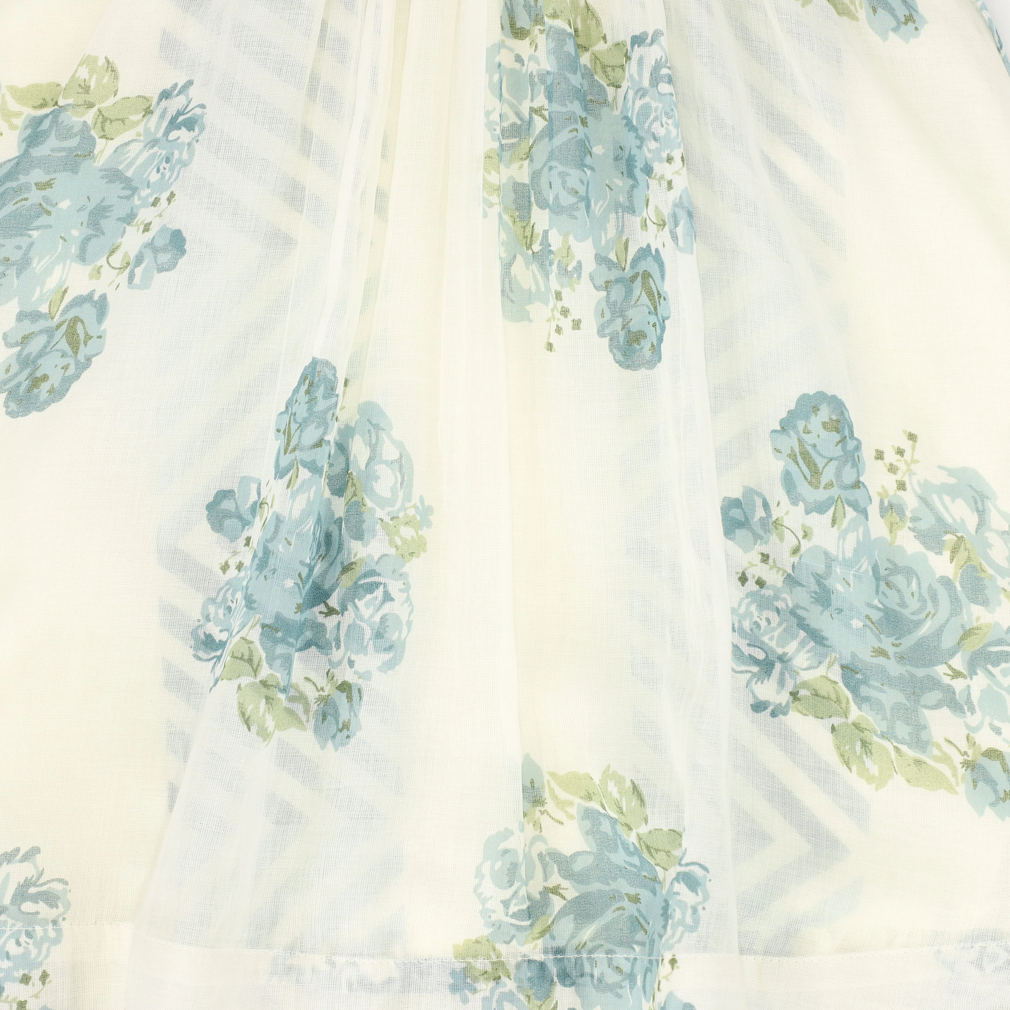 YO BABY WHITE/BLUE ROSE BUNCH JUMPER [FINAL SALE] - Image 2